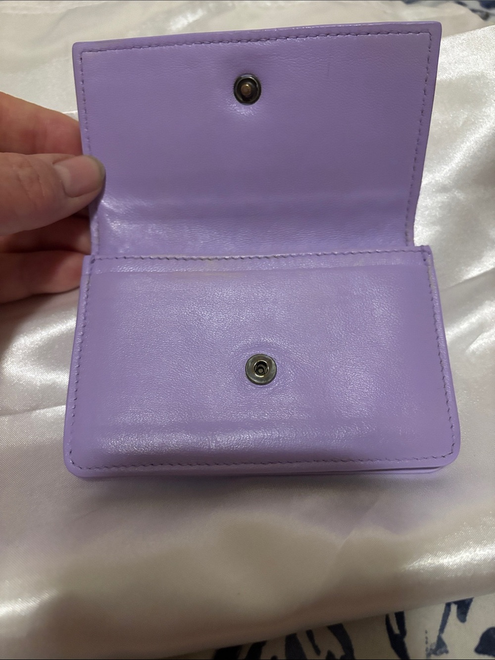 Bottega Veneta Lavender Intrecciato Leather Card Wallet - Picture 3 of 7